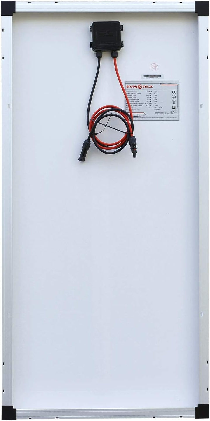enjoy solar PERC Mono 12V 9-Busbars (9BB) 166 * 166mm Monokristallines Solarpanel ideal für Wohnmobi