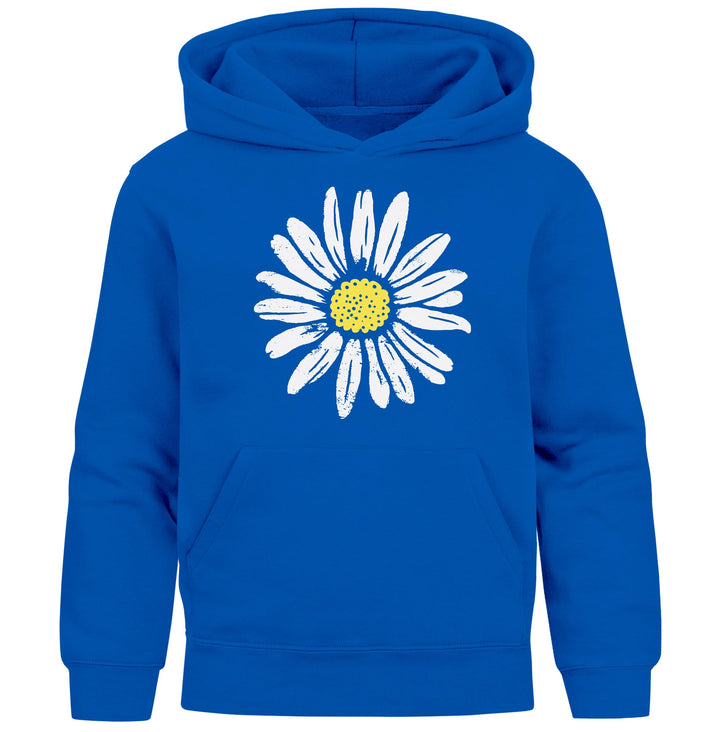Neverless® Kinder Hoodie Mädchen Blumen Aufdruck Kapuzenpullover Sweatshirt Kapuze Blau 140, Blau 14
