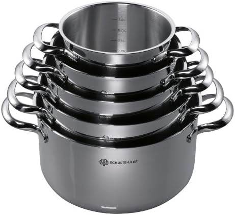 Schulte-Ufer Romana i Fleischtopf, Edelstahl, Silber, 18 cm, 2,5 ltr, 18 cm