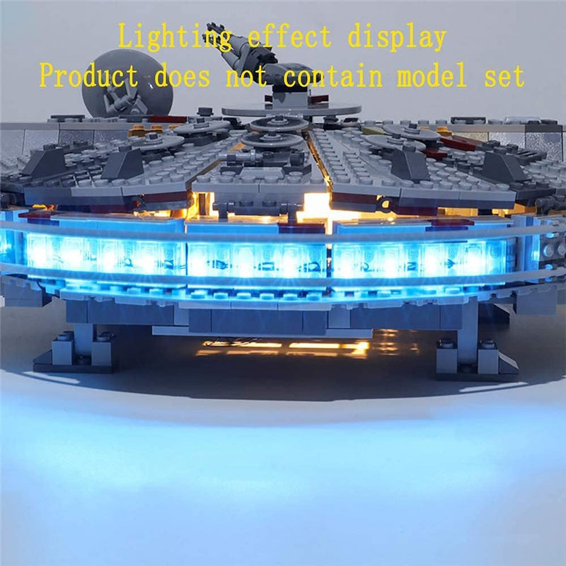 GEAMENT LED-Licht-Set für 2019 Star Wars Millennium Falcon Kompatibel mit Lego 75257 Raumschiff Mode