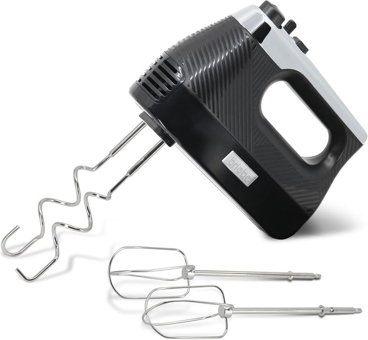 briebe Elegance Handmixer 400W, Handrührgerät Konditorei-Spezial 5 Geschwindigkeiten + Turbo, Handrü