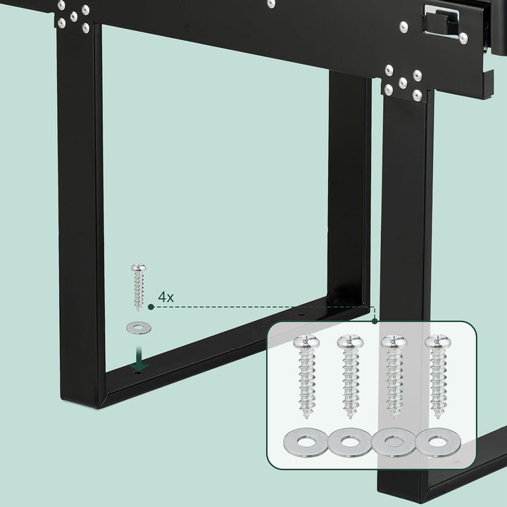 Relaxdays Einbaumülleimer, 2 Fächer, 2X 20 l, HxBxT: 41,3 x 34 x 51,8 cm, ausziehbar, Müllsystem Unt