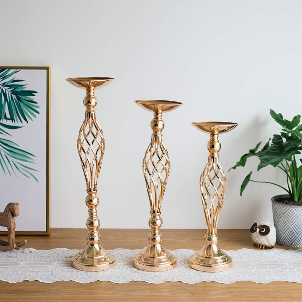 Nuptio 10 Stücke Vasen Hochzeitsmittelstücke Tischdekoration Blumenständer 59cm für Hochzeit Party E