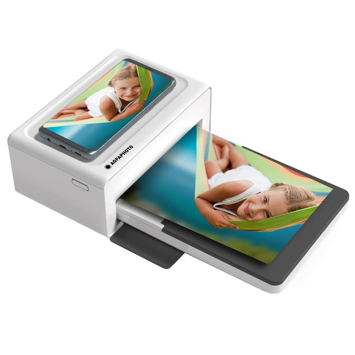 Agfaphoto Fotodrucker 10x15 cm Realipix Moments | Bluetooth Fotodrucker für Smartphone Apple Android