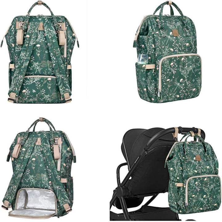 kikka boo Siena Grey Tasche Grün Gemustert, Grün Gemustert