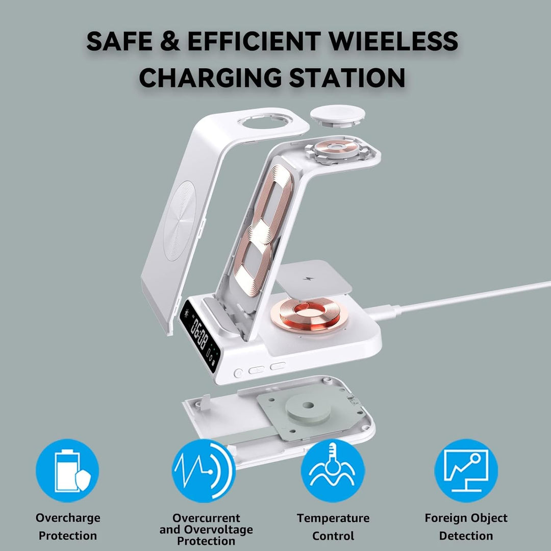 leQuiven Induktive Ladestation für Samsung, 3 in 1 Kabelloses Ladestation für Galaxy Z Fold 5/Z Flip