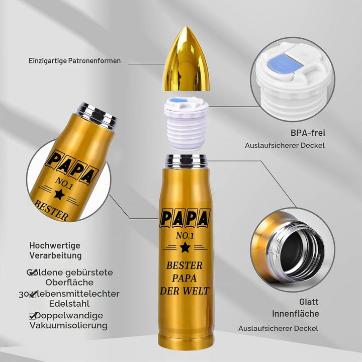 Vatertagsgeschenk für Papa, Coole Thermobecher, Bester Papa Der Welt, Geschenke für Geburtstagsgesch