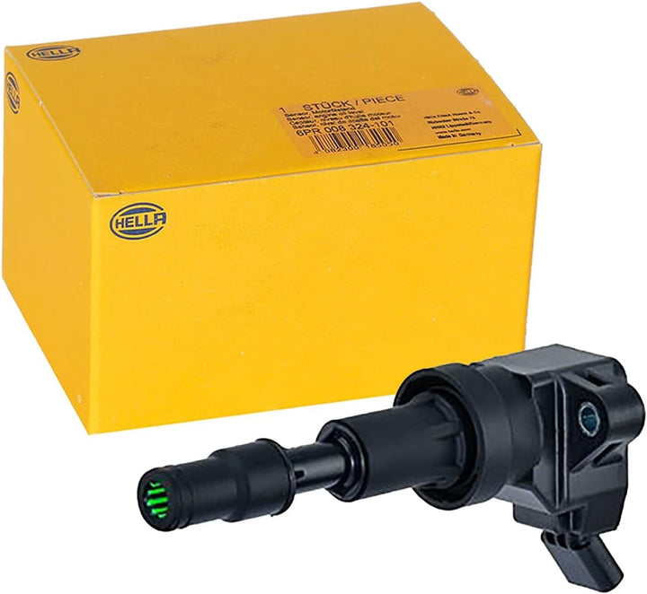 HELLA 5DA 358 168-781 Zündspule - 12V - 4-polig - Kerzenschachtzündspule - geschraubt