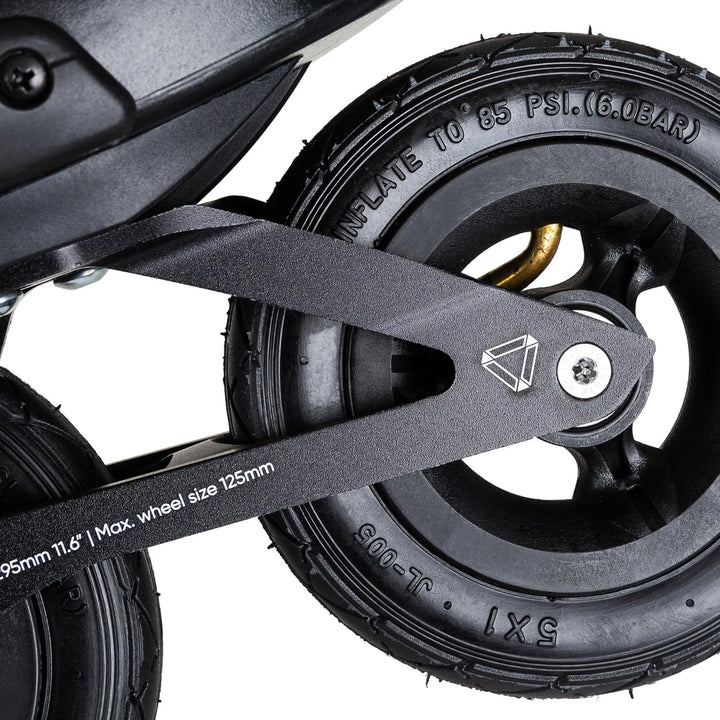 Powerslide SUV Inline Skate Zoom Renegade 125, fürOff-Road und Training, für Damen und Herren 43-44,
