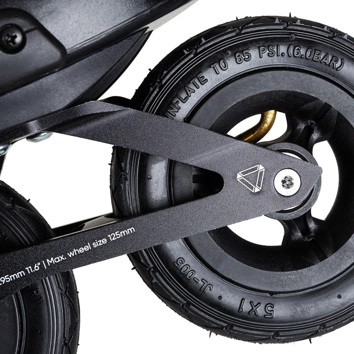 Powerslide SUV Inline Skate Zoom Renegade 125, fürOff-Road und Training, für Damen und Herren 43-44,
