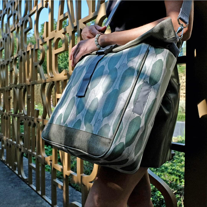 Ikuri Fahrradtasche für Gepäckträger Satteltasche Einzeltasche Packtasche, abnehmbar, mit Tragegurt