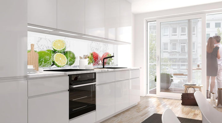 StickerProfis Küchenrückwand selbstklebend Glasoptik - Fruit Splash - 1.8mm, Versteift, alle Untergr