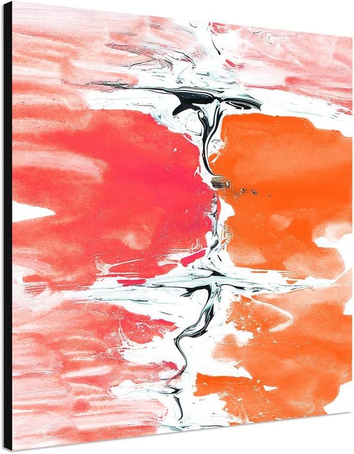 Paul Sinus Art Modernes Wandbild Abstrakt003_60x60cm Abstrakte Kunst Kunstdruck auf Leinwand Zeitlos