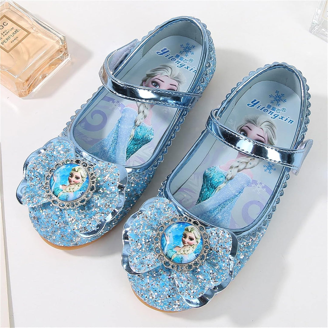 FStory&Winyee Mädchen Prinzessin Schuhe Kinder ELSA Sandalen Partei Glitzer Kristall Schuhe Mädchen