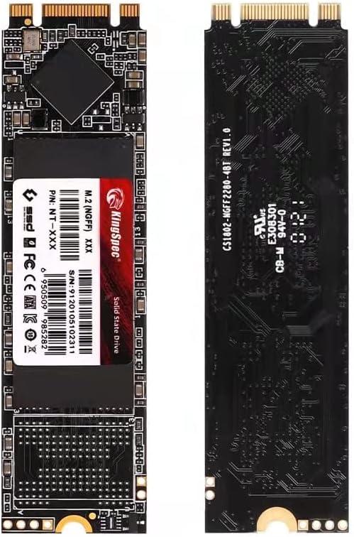 KingSpec 2TB M.2 SSD 2280, Interne Solid State Hard Drive-SATA iii 6Gb/s, M2 NGFF Disco Duro für Des