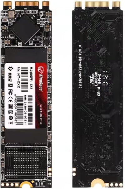 KingSpec 512GB M.2 SSD 2280, Interne Solid State Hard Drive-SATA iii 6Gb/s, M2 NGFF Disco Duro für D
