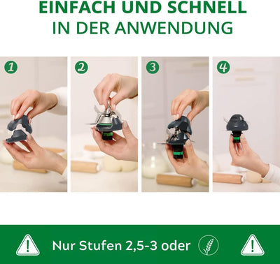 TeigPRO – Thermomix Zubehör Teig Pro Messer Dreckschutz, schützt das Thermomix TM6, TM5 Messer vor T