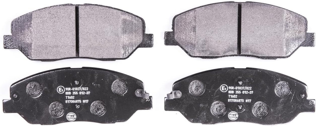 HELLA PAGID 8DB 355 012-371 Bremsbelagsatz - T1602 - Dicke/Stärke: 17.6mm - Bremssystem: Mando - mit