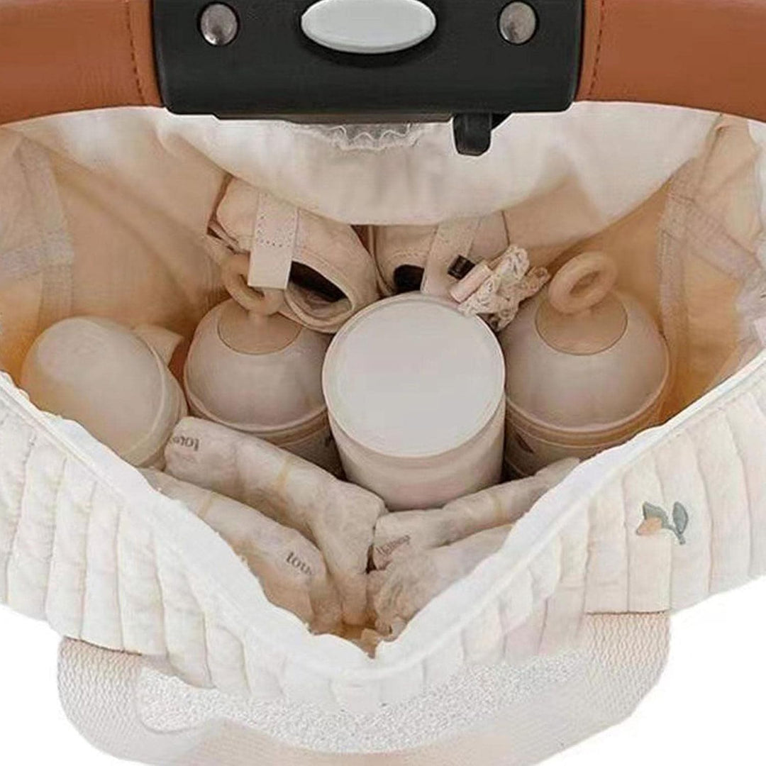 Stickerei Wickeltasche - Stilvolle, Langlebige Baumwoll-Tasche Mit Grosser Kapazität für Baby, Tragb
