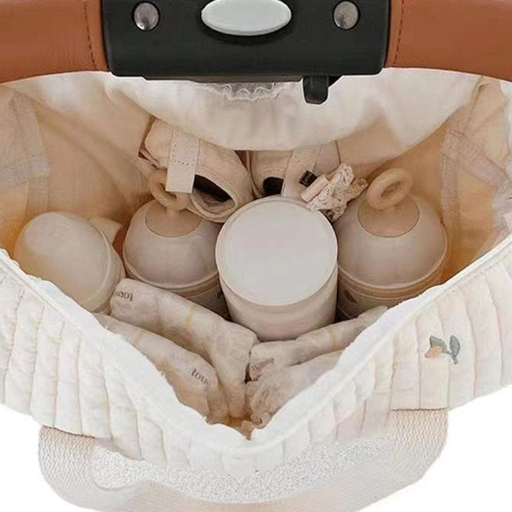 Stickerei Wickeltasche - Stilvolle, Langlebige Baumwoll-Tasche Mit Grosser Kapazität für Baby, Tragb