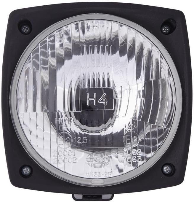 HELLA - Halogen-Hauptscheinwerfer - 24/12V - Anbau/Bügelbefestigung - Stecker: Flachstecker - rechts