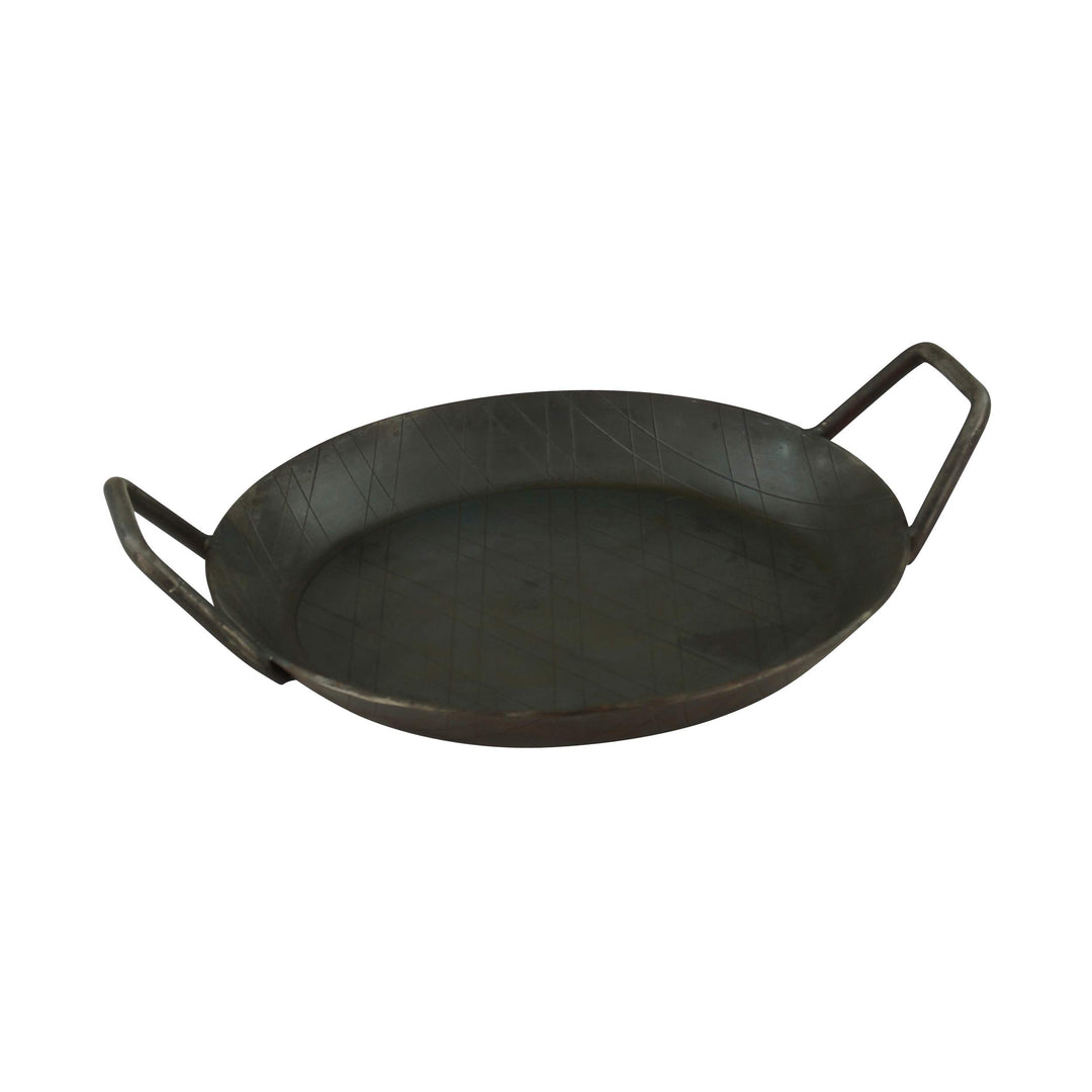 Servierpfanne aus Schmiedeeisen m. zwei Seitengriffen, ø 20cm 1er-Set SPTyp8-1er, SPTyp8-1er