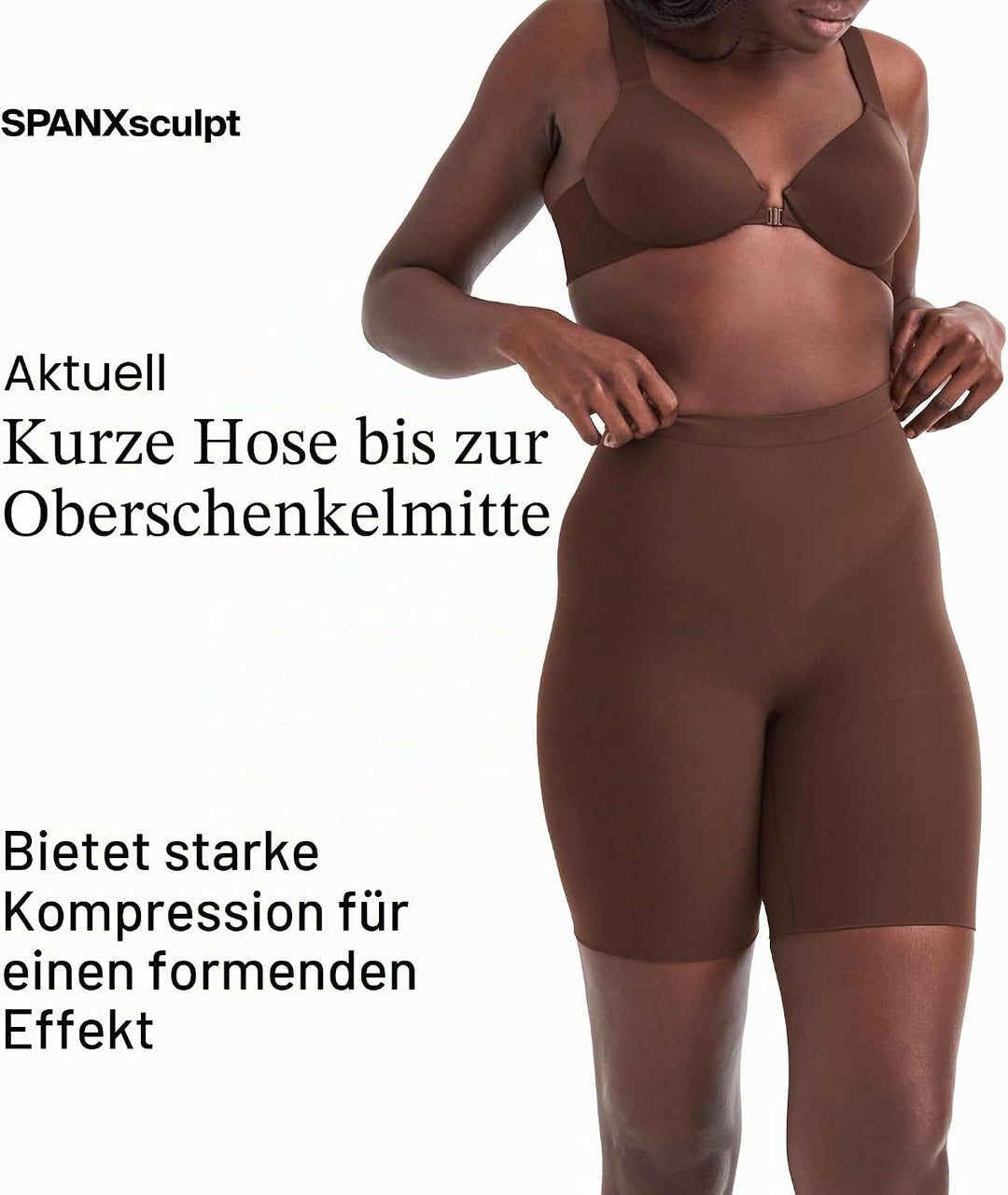 Spanx Damen Power Short Waist Shapewear XL Waist Shapewear Chestnut Brown, XL Waist Shapewear Chestn