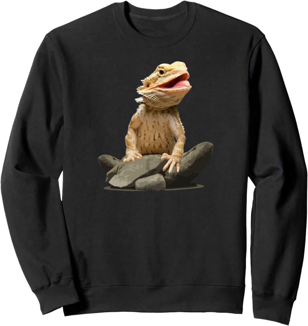 Bärtiger Drache Bartagame Reptilien Haustier Echsen Sweatshirt