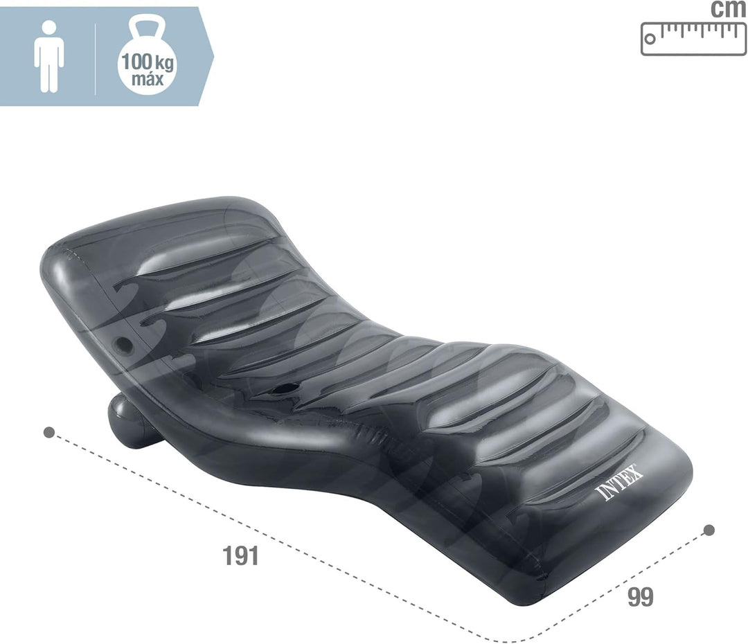 Intex Cool Grey Lounge, unaufgeblasene Grösse: 191 cm x 99 cm (56875EU)