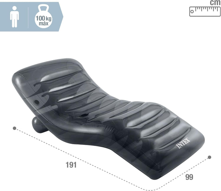 Intex Cool Grey Lounge, unaufgeblasene Grösse: 191 cm x 99 cm (56875EU)