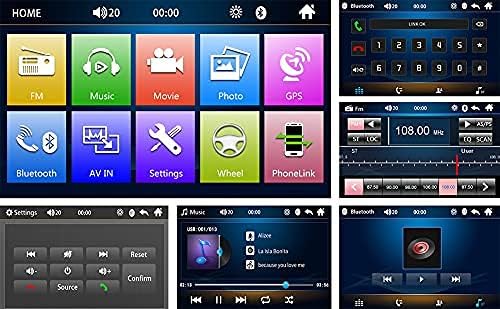 Podofo Doppel Din Autoradio mit Bluetooth, 7 Zoll Touchscreen Autoradio MP5 Player Unterstützung FM-