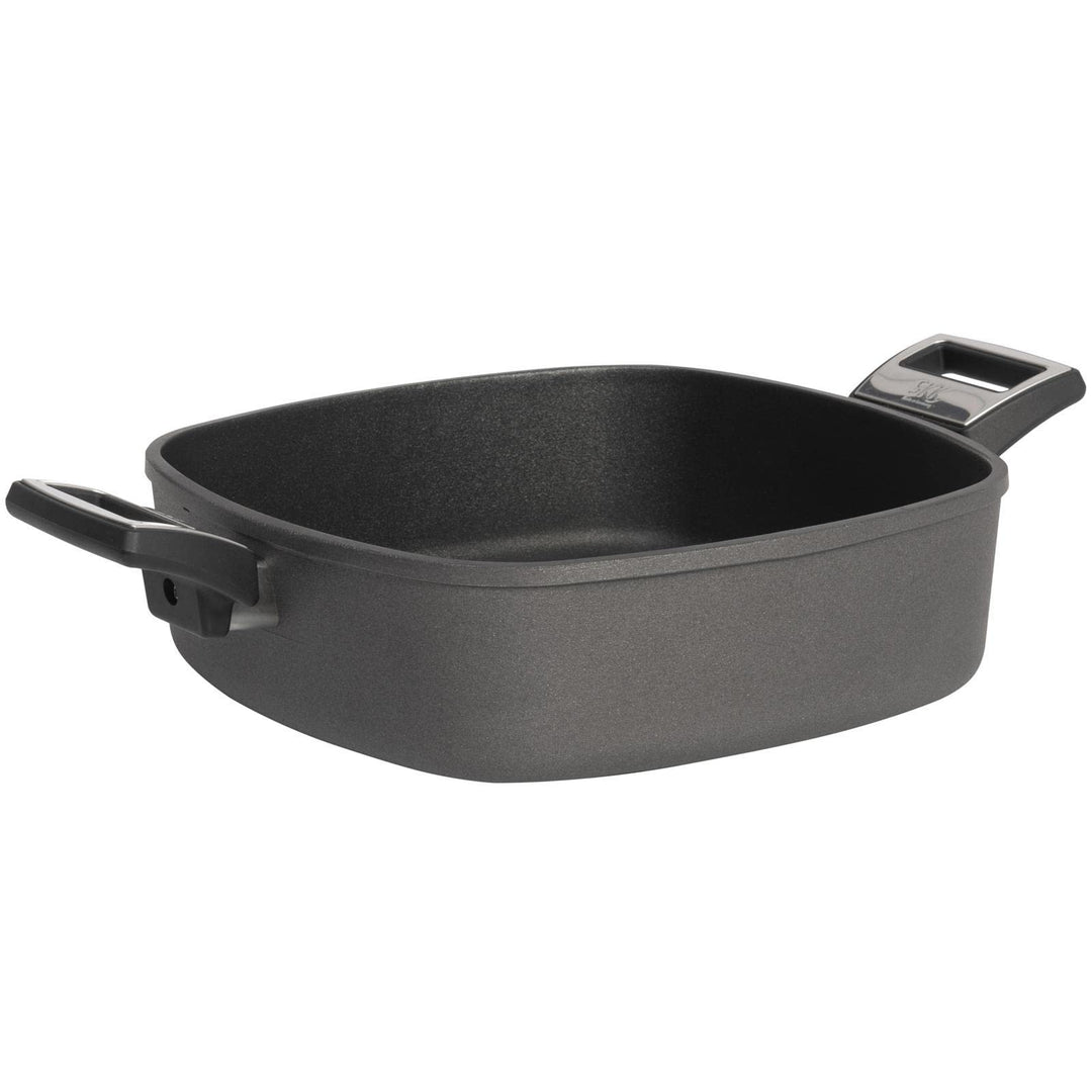 SKK grosser viereckiger Aluguss Bräter 28x28 cm - ohne Induktion - quadratische Antihaft beschichtet