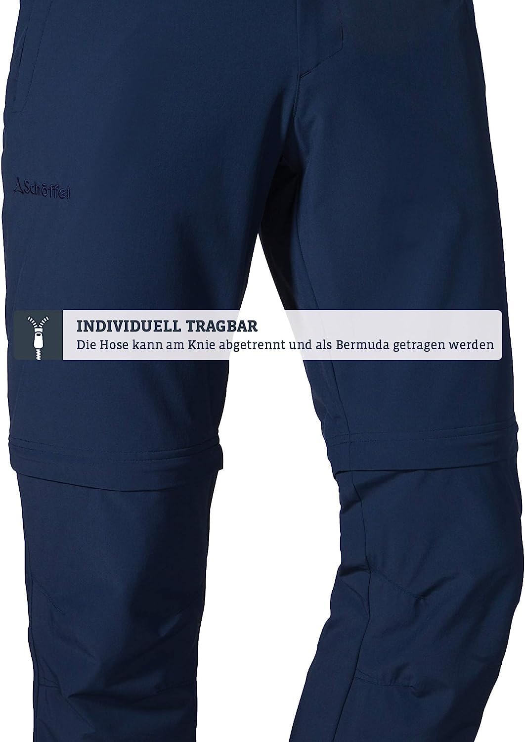 Schöffel Herren Pants Folkstone Zip Off, vielseitige Herren Hose mit Zip-Off Funktion, leichte Wande