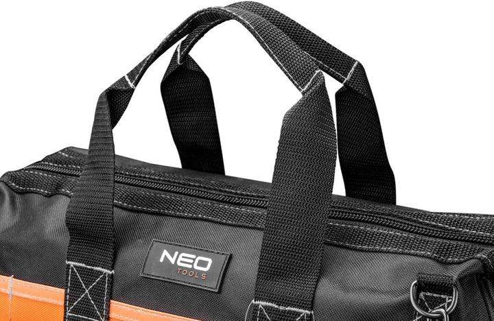 NEO TOOLS Werkzeugtasche 40 x 22 x 33 cm, Nylon 600D 8 Innentaschen, 14 Aussentaschen, wasserdichter