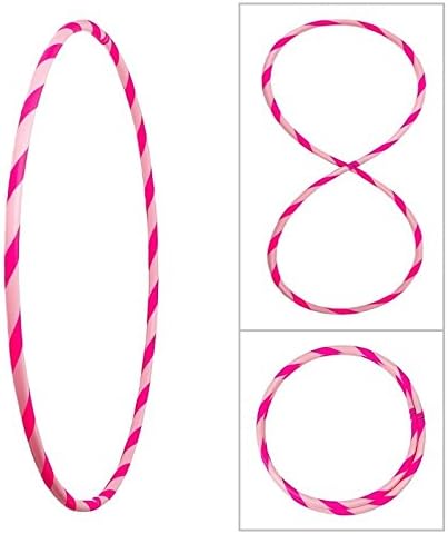 Bunter Hula Hoop Reifen, faltbar, Ø90/95/100cm Rosa-Pink Ø90cm, Rosa-Pink Ø90cm