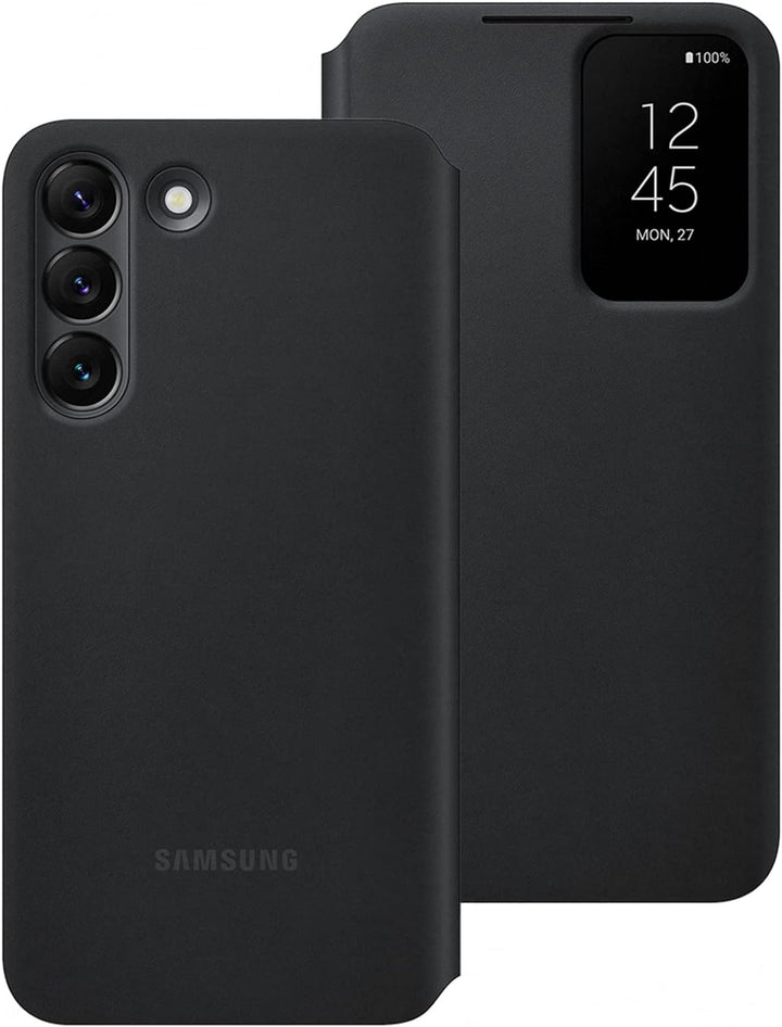 Samsung Clear View Smartphone Cover EF-ZS901 für Galaxy S22, Flip Cover, Handy-Hülle, extra-dünn, st