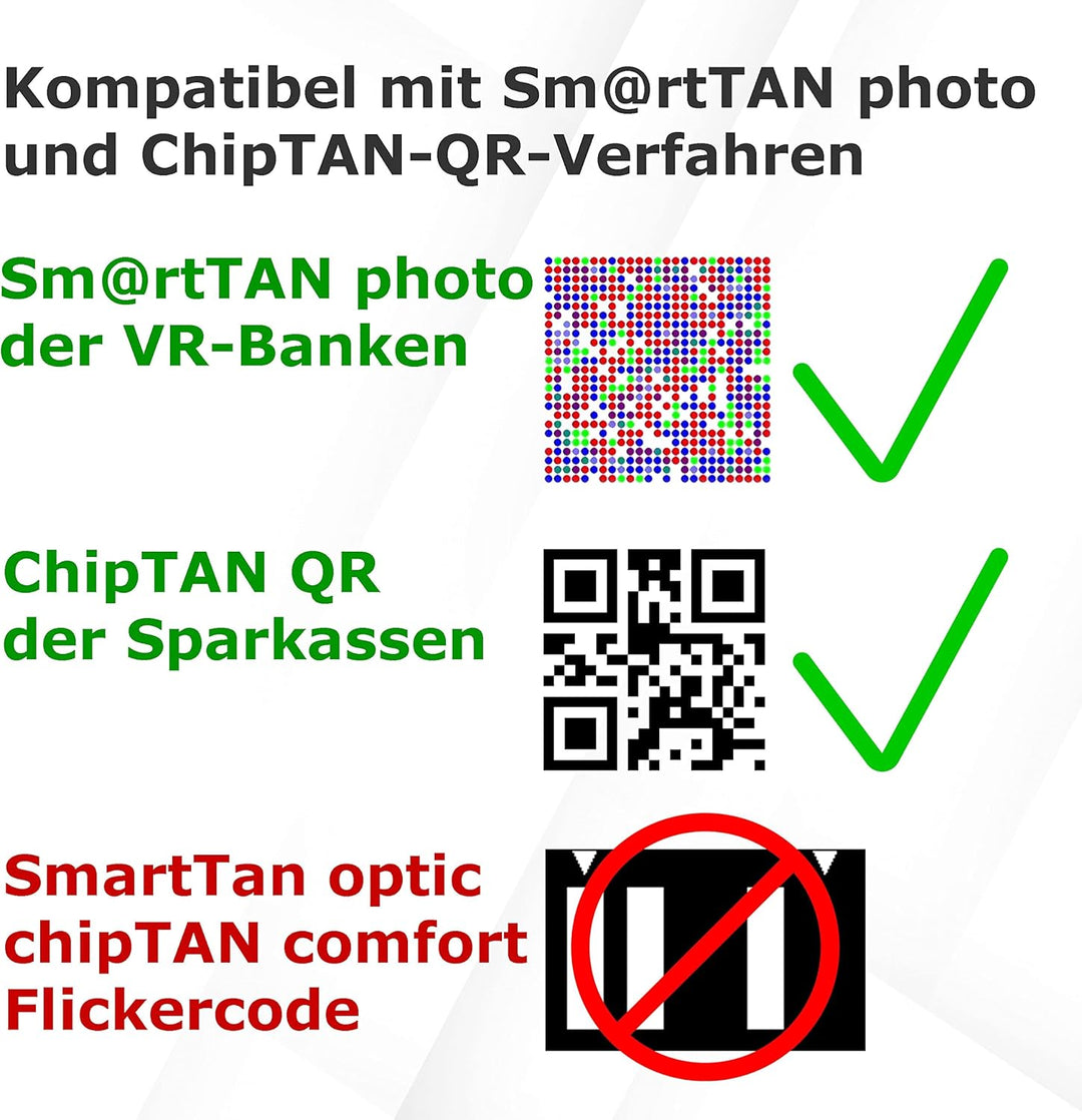 882 Hybrid - chipTAN QR und SmartTAN Photo Generator für Online-Banking bei Sparkasse, Volksbanken u