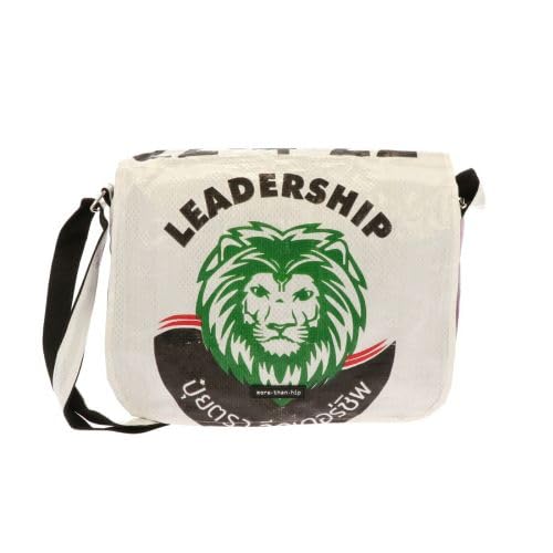 More Than Hip Qinisa Messenger Bag - Kleine Umhängetasche Damen aus Recycelten Zementsäcke Leichte S