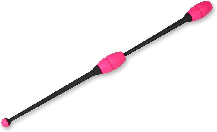 DRUNA Einsteckbare Keulen für Rhythmische Sportgymnastik Indigo 36 cm Schwarz-Rosa, Schwarz-Rosa