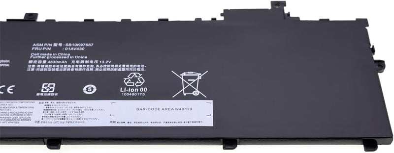 01AV494 SB10K97588 01AV431 01AV430 Laptop-Akku für Lenovo X1 Carbon GEN 5 11.52V 4950mAh/57Wh