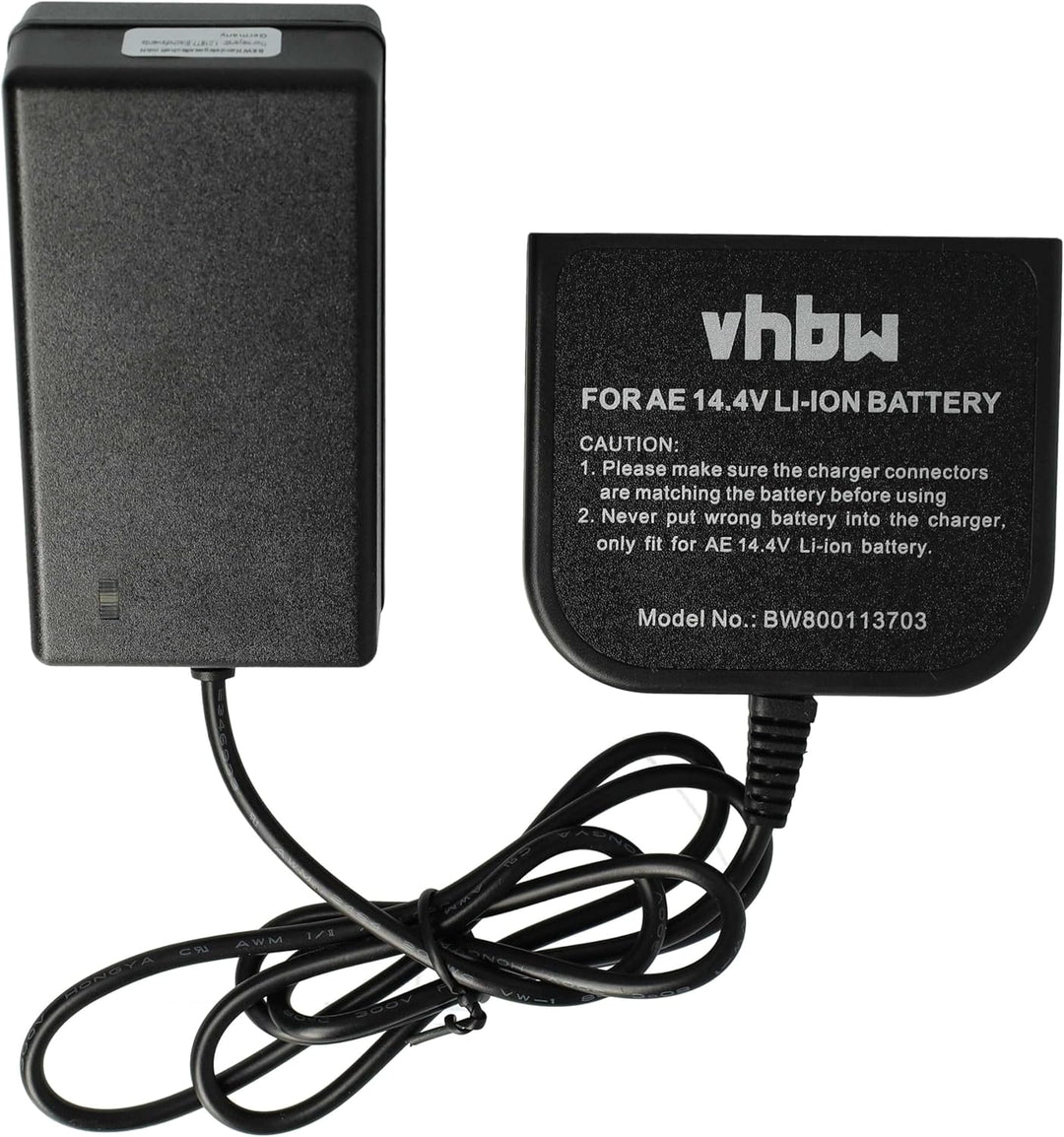 vhbw Ladegerät kompatibel mit AEG GBS 14.4V, M1430R, L1414, L1414R, L1415, L1415R, L1430, L1430L, L1