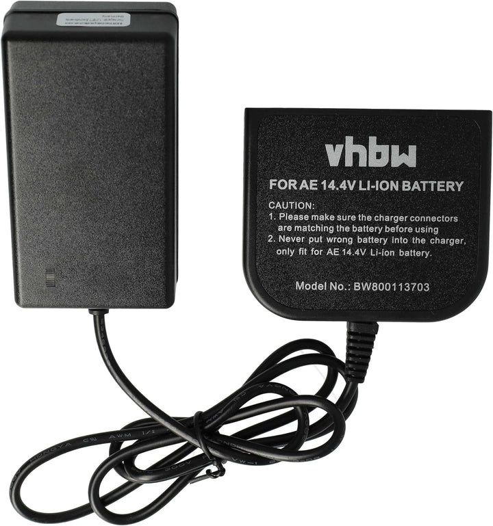 vhbw Ladegerät kompatibel mit AEG GBS 14.4V, M1430R, L1414, L1414R, L1415, L1415R, L1430, L1430L, L1
