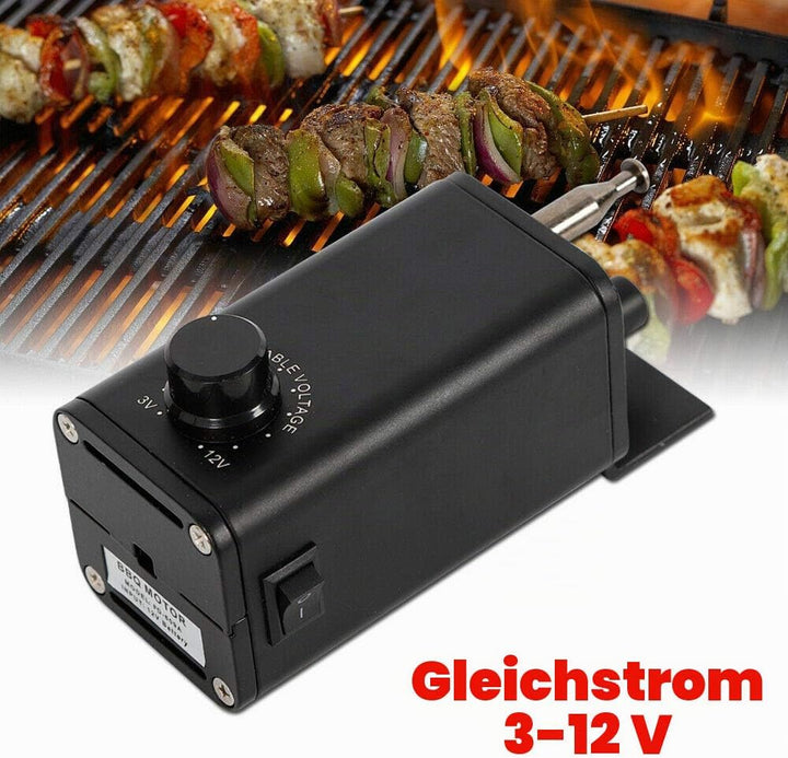 Grillmotor BBQ Motor Grillspiess Rotisserie Motor DC 3-12V Ausgang Einstellbar BBQ Roast Rotisserie