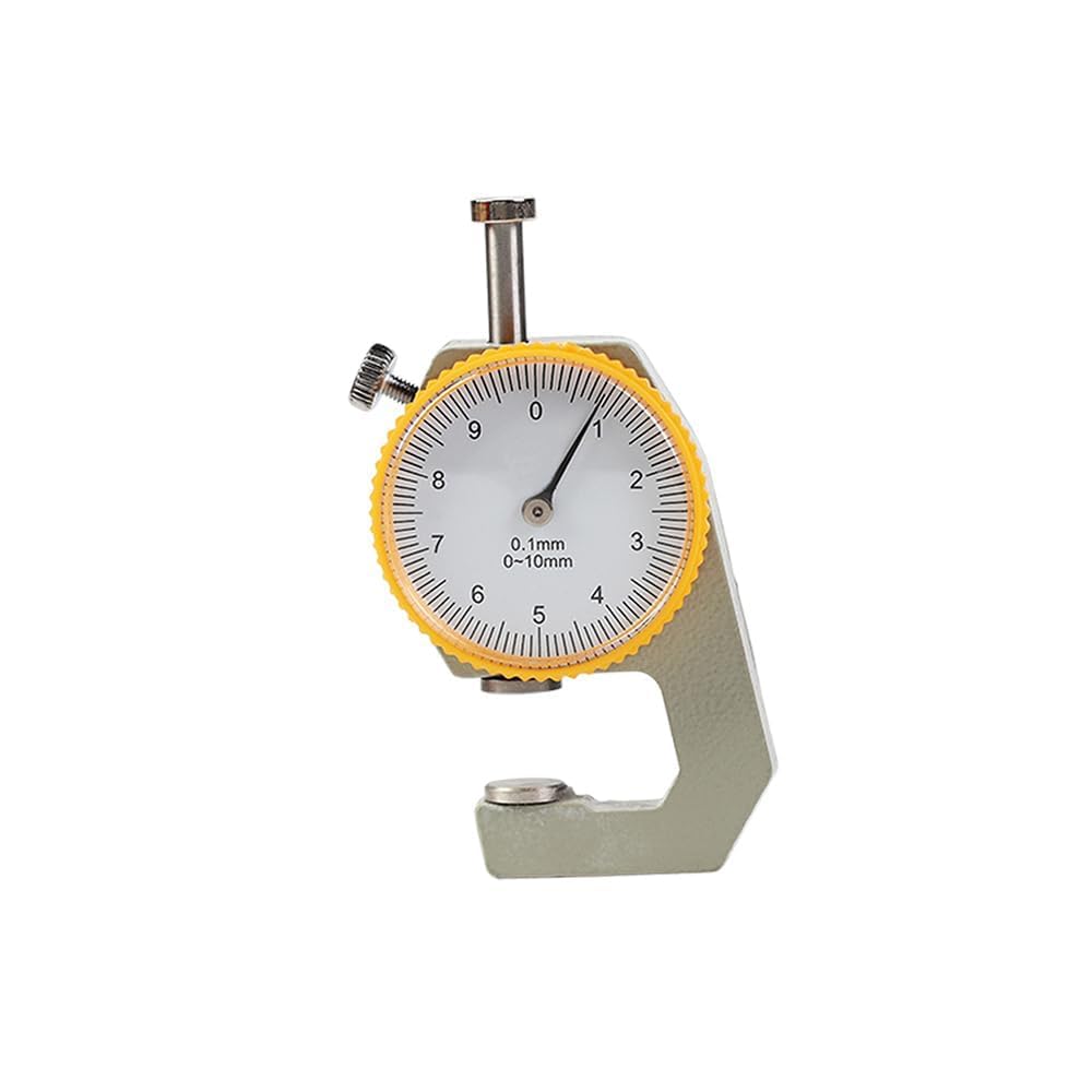 WUTA Leder-Dickenmessgerät 0-10mm Bereich Tragbarer Dickenmessgerät für Leder Papier Metallblechdick