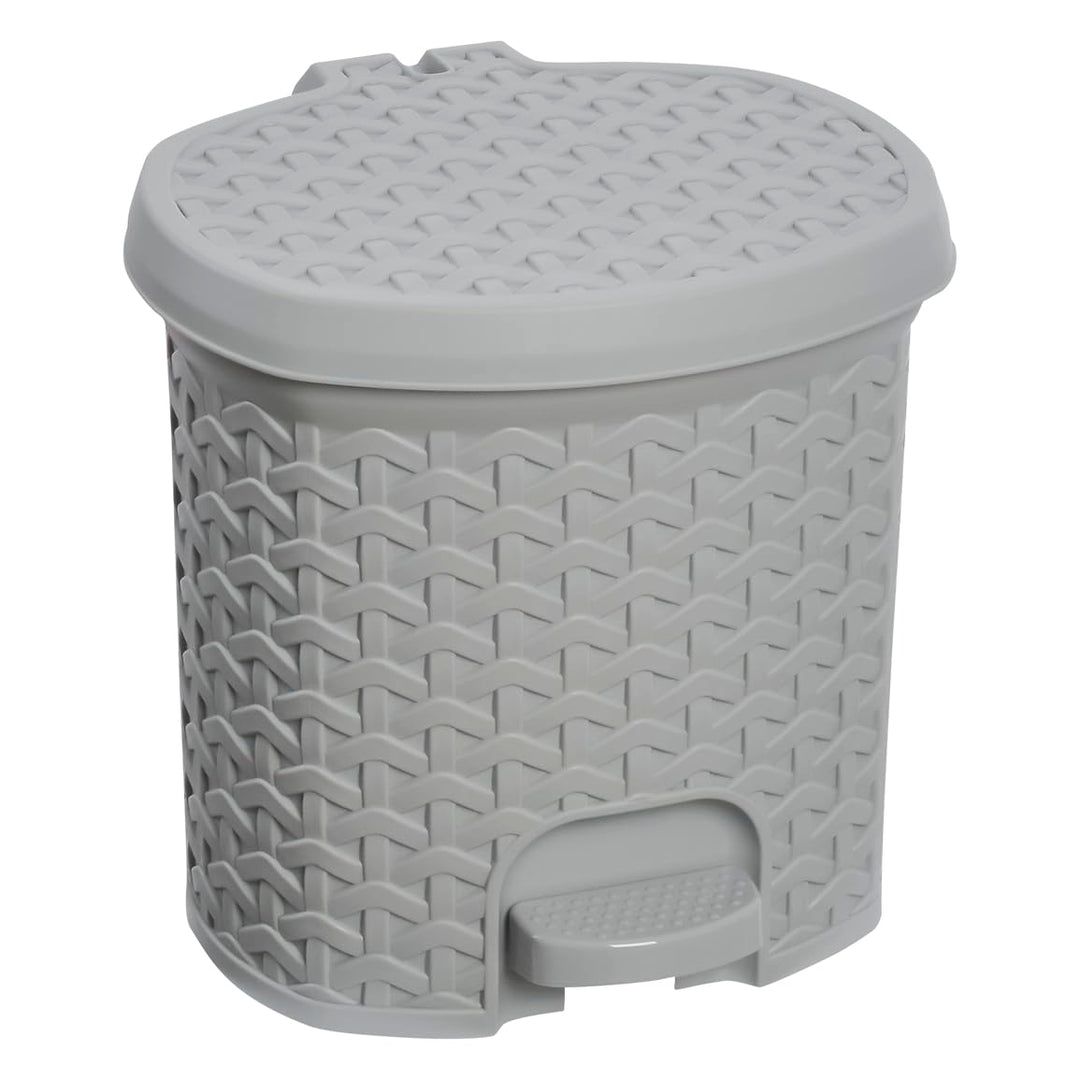 keeeper Treteimer, Mülleimer mit Tretpedal, 3 l, 19,5 x 20,5 x 20,5 cm, Tjark, Grau (Nordic Grey) No