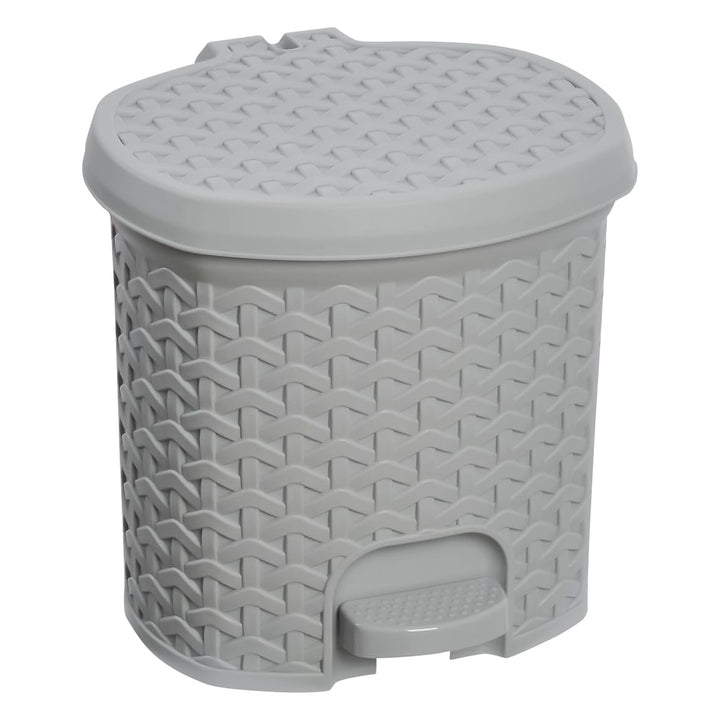 keeeper Treteimer, Mülleimer mit Tretpedal, 3 l, 19,5 x 20,5 x 20,5 cm, Tjark, Grau (Nordic Grey) No