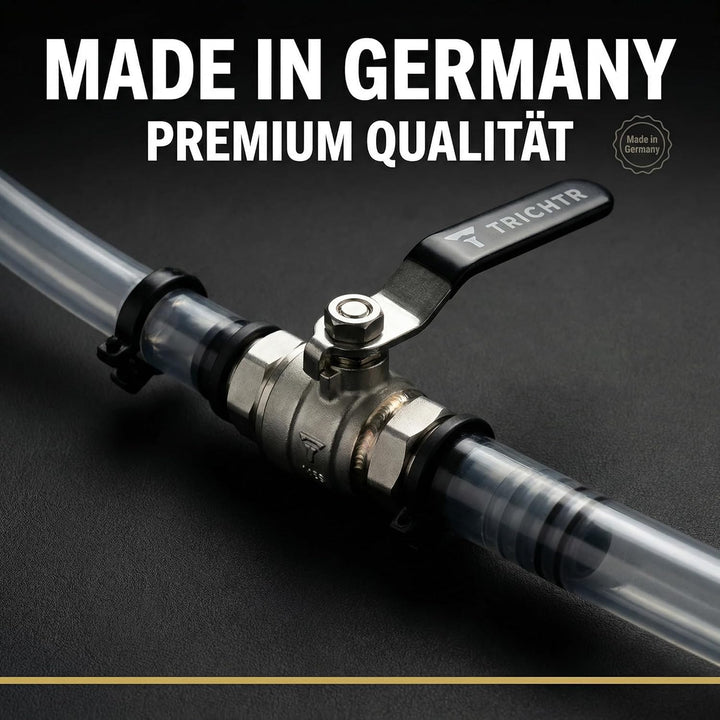 Striker – Premium Bierbong & Biertrichter mit Edelstahl-Kugelhahn – Beer Bong für JGA, Festivals & P