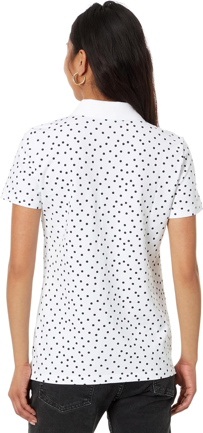 Tommy Hilfiger Damen Classic Short Sleeve Polo (Standard and Plus Size) T-Shirt XS Bright White/Sky