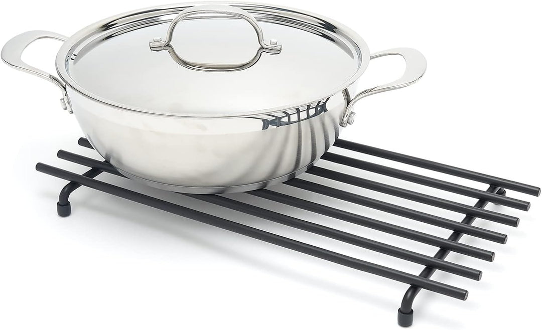 simplywire – Untersetzer – Hitzebeständig – Küchenarbeitsplattenschutz – Gross – Schwarz 1er-Pack, 1