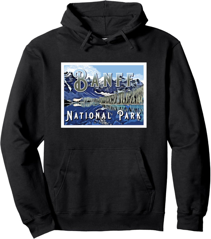 Vintage Banff National Park Kanada Souvenir Pullover Hoodie